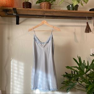 dainty baby blue vs night slip dress 💐